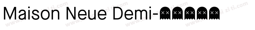 Maison Neue Demi字体转换